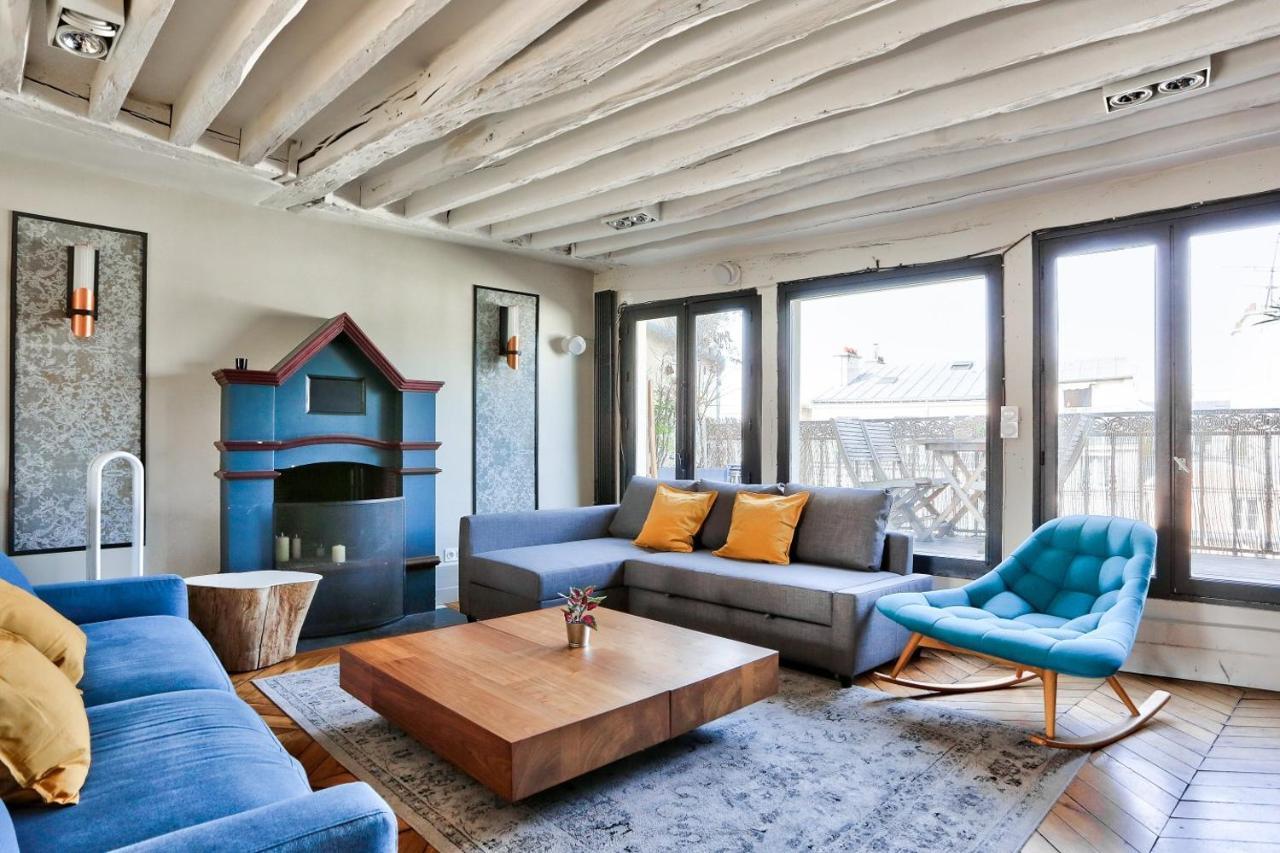 Le Marais Superb Apartment Terrace Paris Free Netflix Екстериор снимка
